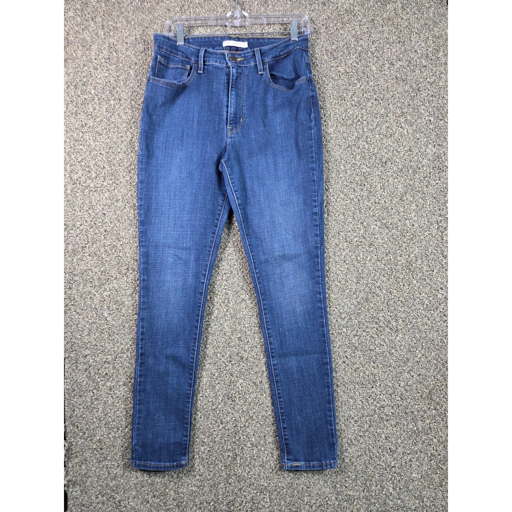 Levi's 721 High Rise Skinny Jeans Womens 31 Blue Dark Wash Stretch Denim
